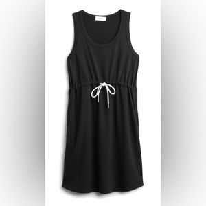 Gilli tie waist dress, black, size XL